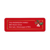 Holly Sprig Etiket (Voorkant)