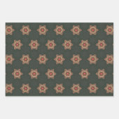 Holly Star Wrapping Paper 1, rood en 2, groen (Voorkant 2)