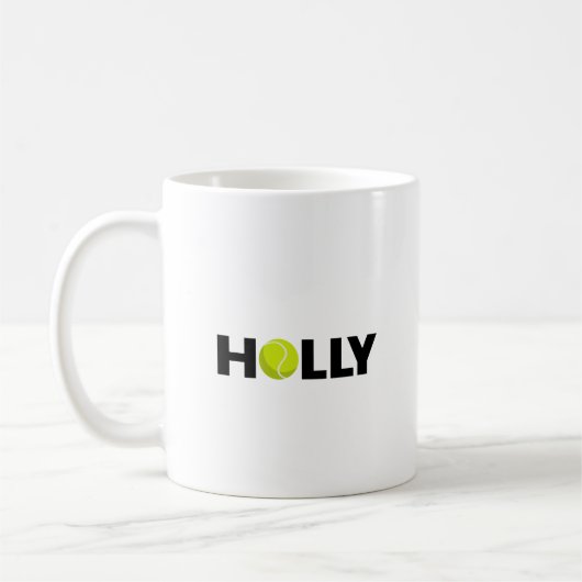 Holly Tennis Coffee Mug (Gauche)