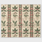 Holly thema Victoriaans inpakpapier (Vlak)