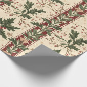 Holly thema Victoriaans inpakpapier (Hoek)