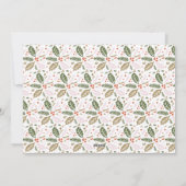 Holly Tilted Snapshot 4 Multi-Photo Feestdagenkaart (Achterkant)