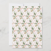 Holly Tilted Snapshot Multi-Photo Feestdagenkaart (Achterkant)