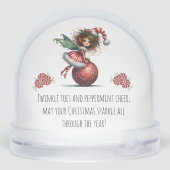 Holly-Topped Fairy on Ornament Snow Globe (Arrière)