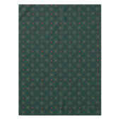 Holly traditionele kerst diep groen tafelkleed (Voorkant)