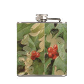 Holly Tree Kerstvakantie Vintage Heupfles (Achterkant)