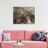Holly Tree - Sepia Canvas Afdruk (Insitu (Woonkamer))