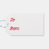 Holly-vakantie Cadeaulabel (Achterkant Horizontaal)