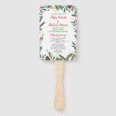 Holly verlaat Berry Christmas | Trouwprogramma Handwaaier (Voorkant)