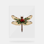 Holly Winged Dragonfly Acryl Bord (Voorkant)