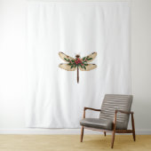 Holly Winged Dragonfly Wandkleed (In situ)