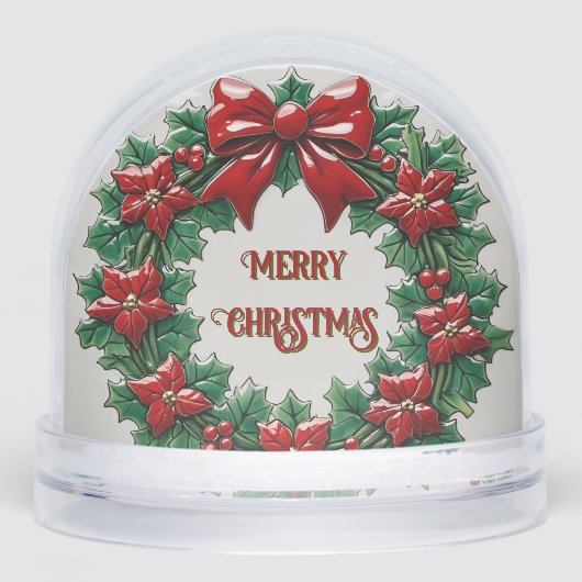 Holly Wreath Red Ribbon Appréciation du client Cad (Avant)