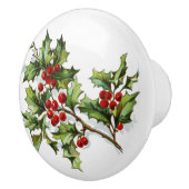 HollyBerries 002 Keramische Knop (Rechts)