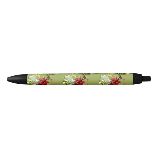 HollyBerries Zwarte Inkt Pen (Voorkant)