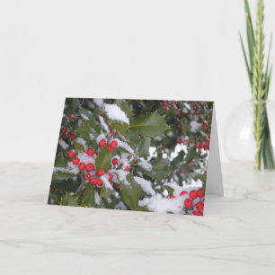 "Hollyberry" Feestdagen Kaart