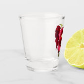 Hollyhocglas Shot Glas (Links)