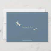 Hollyhock & Dragon Fly Save the Date Aankondiging (Achterkant)