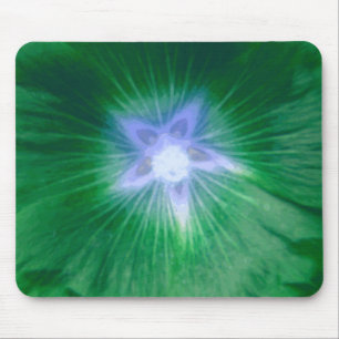 Hollyhock Flower Gorheerlijke Green Mousepad Muismat