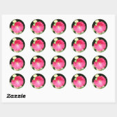 Hollyhock Seals Ronde Sticker (Vel)
