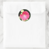Hollyhock Seals Ronde Sticker (Tas)