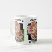 Hollyhock  Seed Packet Koffiemok (Voorkant links)