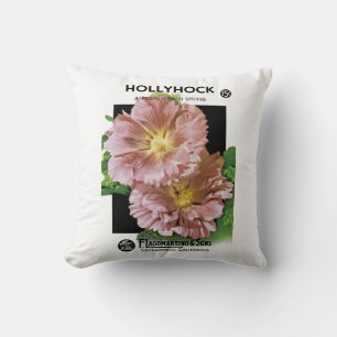 Hollyhock  Seed Packet Kussen