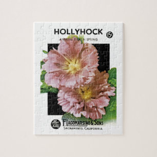 Hollyhock  Seed Packet Legpuzzel