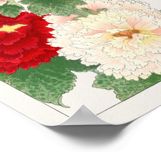 Hollyhock van Tanigami Konan Poster (Hoek)