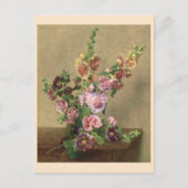 Hollyhocks Briefkaart (Voorkant)