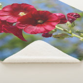 Hollyhocks couverture sherpa (3/4)