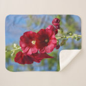 Hollyhocks couverture sherpa (Devant (Horizontal))