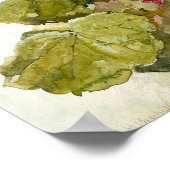 Hollyhocks door Franz Bischoff Poster (Hoek)