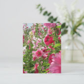 Hollyhocks: Japan Briefkaart (Staand voorkant)