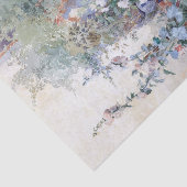 Hollyhocks Kat en Potting Bench Tissue Paper Tissuepapier (Detail)