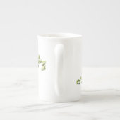 Hollyhocks os chine mug (Dos)