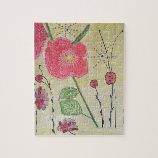 Hollyhocks puzzel (Verticaal)