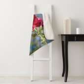 Hollyhocks sherpa blanket deken (In situ)