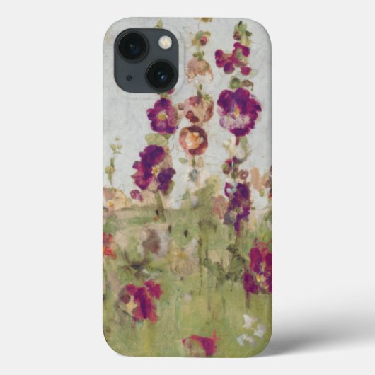 Hollyhocks van het Zee Case-Mate iPhone Case (Achterkant)