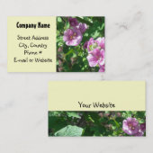 Hollyhocks Visitekaartje (Voorkant / Achterkant)