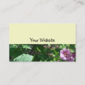 Hollyhocks Visitekaartje (Achterkant)