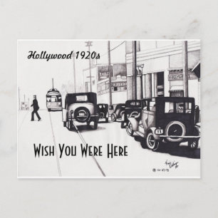 "Hollywood 1920" Souhaite que vous soyez ici Carte