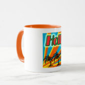 Hollywood 5 Palm Trees Mug Cup (Devant gauche)
