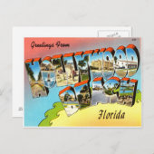 Hollywood Beach Florida Briefkaart (Voorkant / Achterkant)