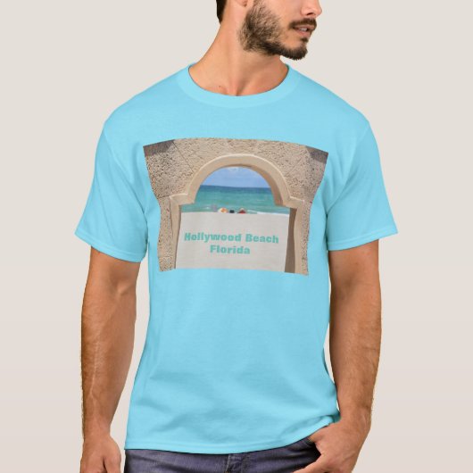 Hollywood Beach Florida Broadwalk Oceanview T-shirt (Voorkant)