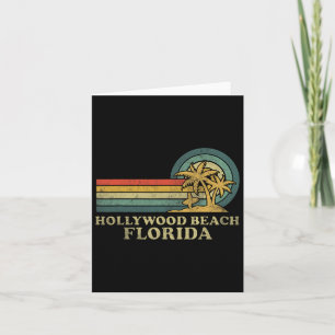 Hollywood Beach Florida Gezinsvakantie Vintage Pa Kaart