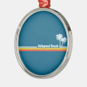 Hollywood Beach Florida Metalen Ornament (Links)
