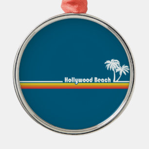 Hollywood Beach Florida Metalen Ornament