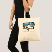Hollywood Beach Florida Palm Tree Sunbril Souve Tote Bag (Voorkant (product))