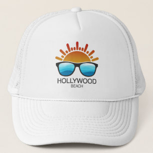 Hollywood Beach Florida Zonnebril Trucker Pet