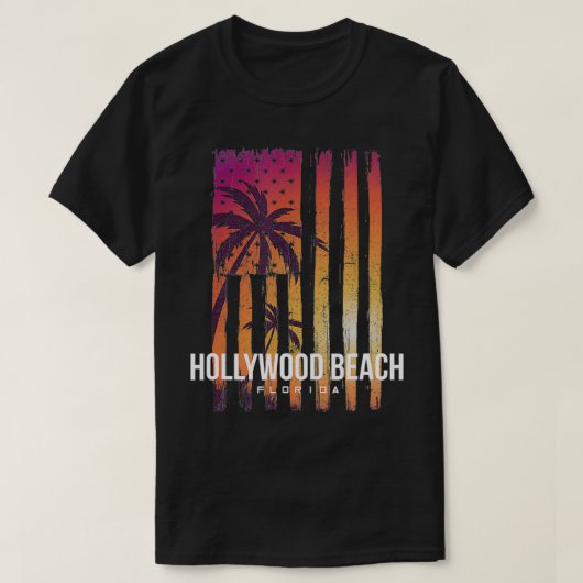 Hollywood Beach USA Florida  T-shirt (Design voorkant)